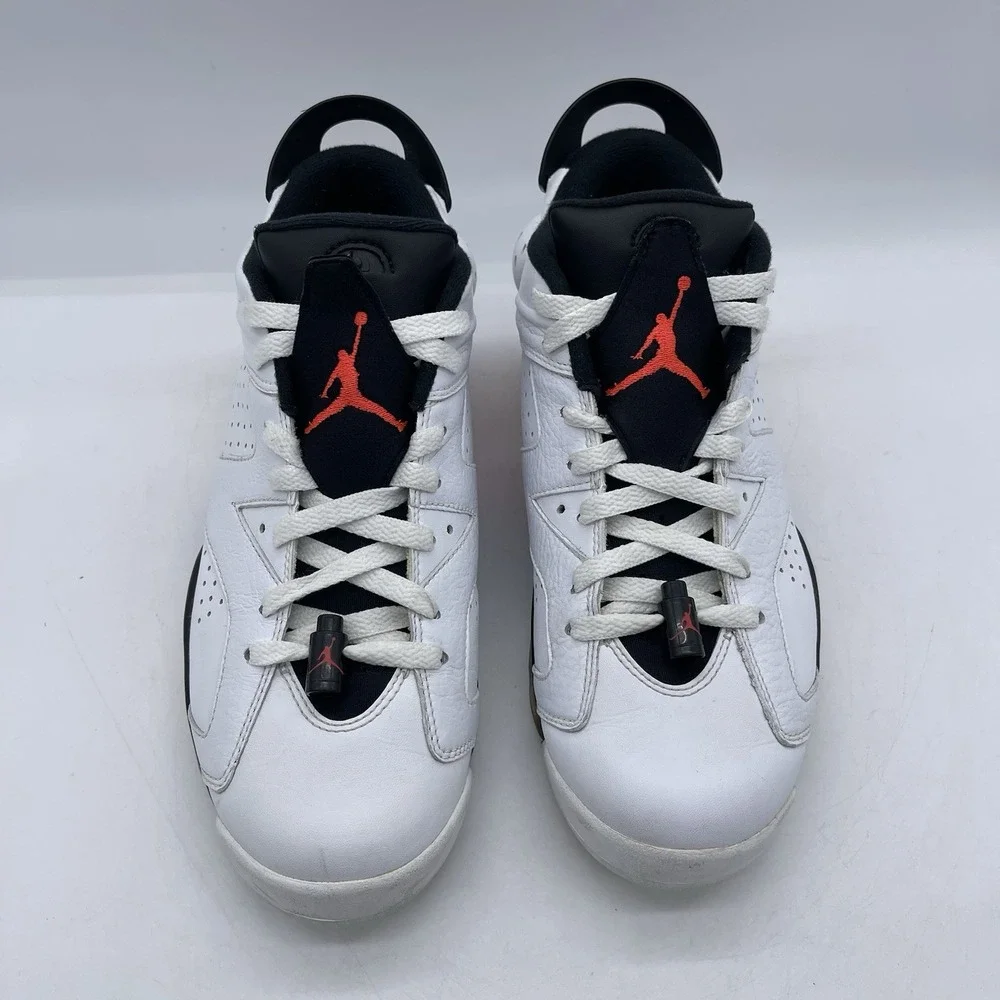 Nike Air Jordan 6 Retro Low 304401-123 Men's Size 9 Shoes Infrared White Sneaker